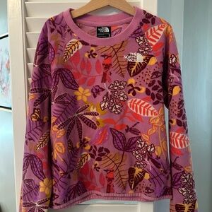 Girls North Face Fleece Pullover Size Medium (10/12)